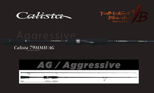 Lanseta Spinning Yamaga Blanks Yamaga Calista 79mmh/ag Aggressive 2.38m 35gr Fuji Titanium Torzite
