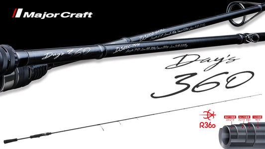 Lanseta Spinning Major Craft Lanseta Major Craft Day's 360 D360s-610l Fast 1.86m 1/16-1/4oz 1.7-7gr