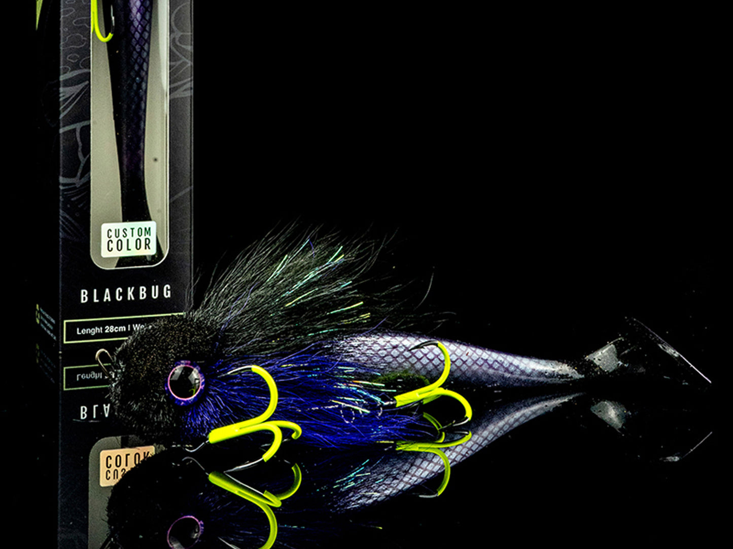 Vobler Blackbay Blackbug Custom Color 25cm 105g Galaxy Roach