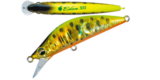 Vobler Major Craft Finetail Eden 60s 6cm 5.7gr #013 Gold Chart Yamame