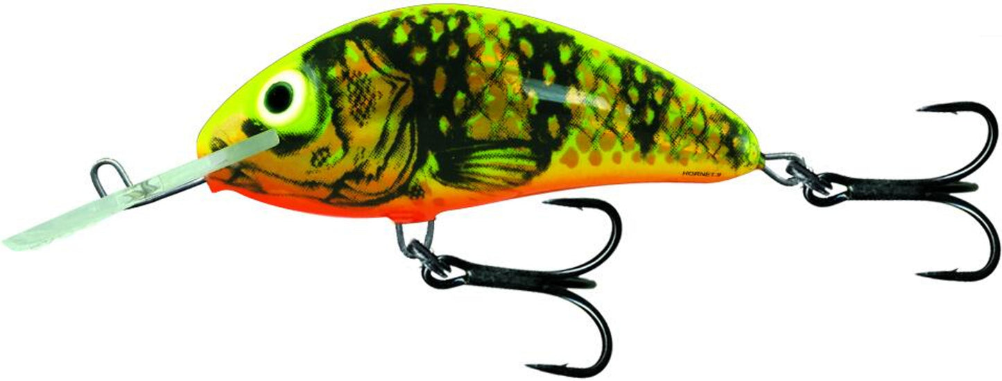 Vobler Salmo Vobler Plutitor Hornet 5cm Floating Gold Fluo Perch