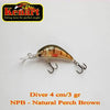 Vobler Diver Floating 4cm/3g Kenart : Culoare - NPB