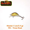 Vobler Hunter Floating 3cm/2,5g Kenart : Culoare - Green Tiger