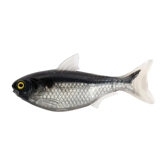 Naluca Soft Live Target Shad Unrigged 16,5cm/12,7g Black/Silver 2buc/Pl