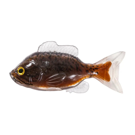 Naluca soft live target naluca sunfish unrigged 9,7cm black/brown 3buc/pl