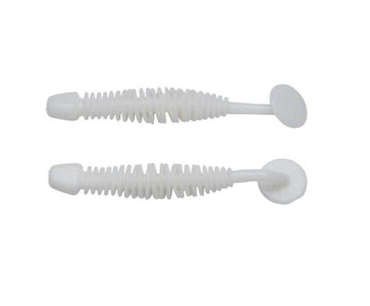 Naluca soft berkley grub power leech 5cm milky white 12buc/pl