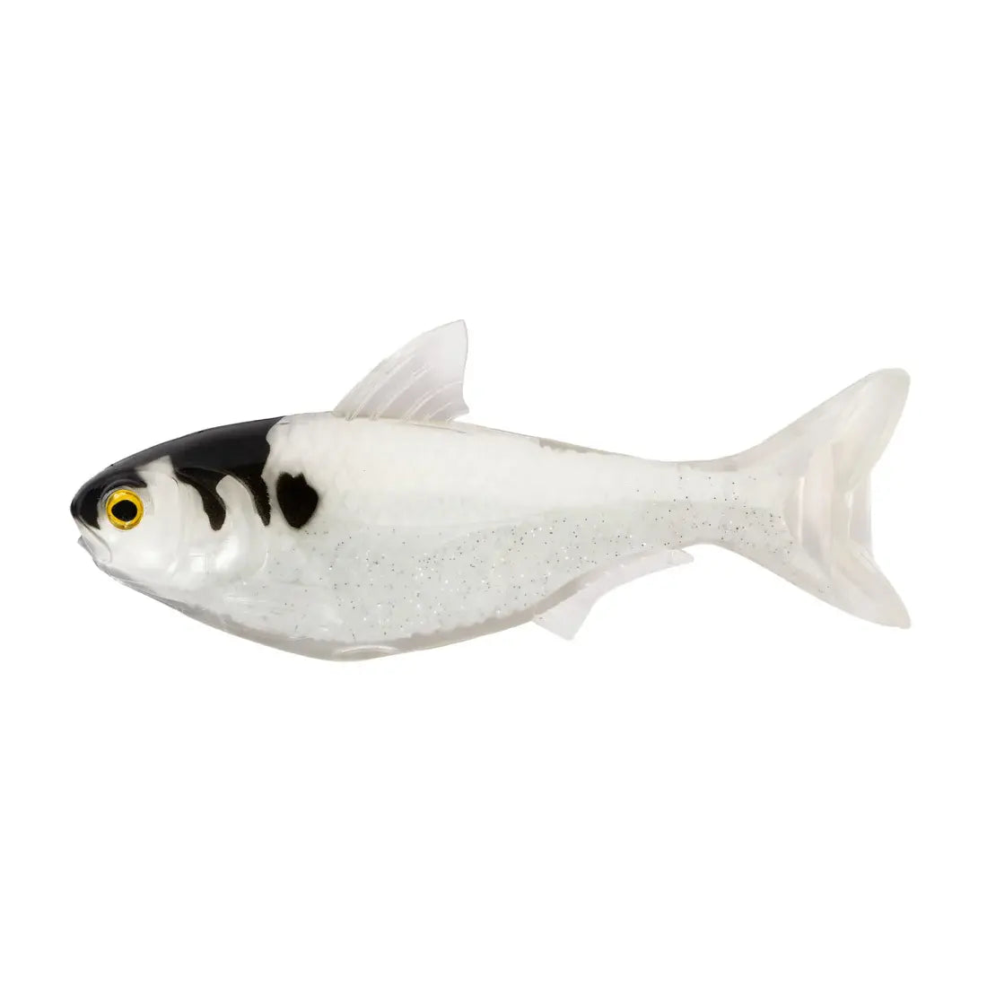 Naluca Soft Live Target Shad Unrigged 14cm/14g White/Albino 2buc/Pl
