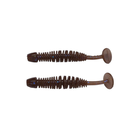 Naluca soft berkley grub power leech 5cm trout pellet 12buc/pl