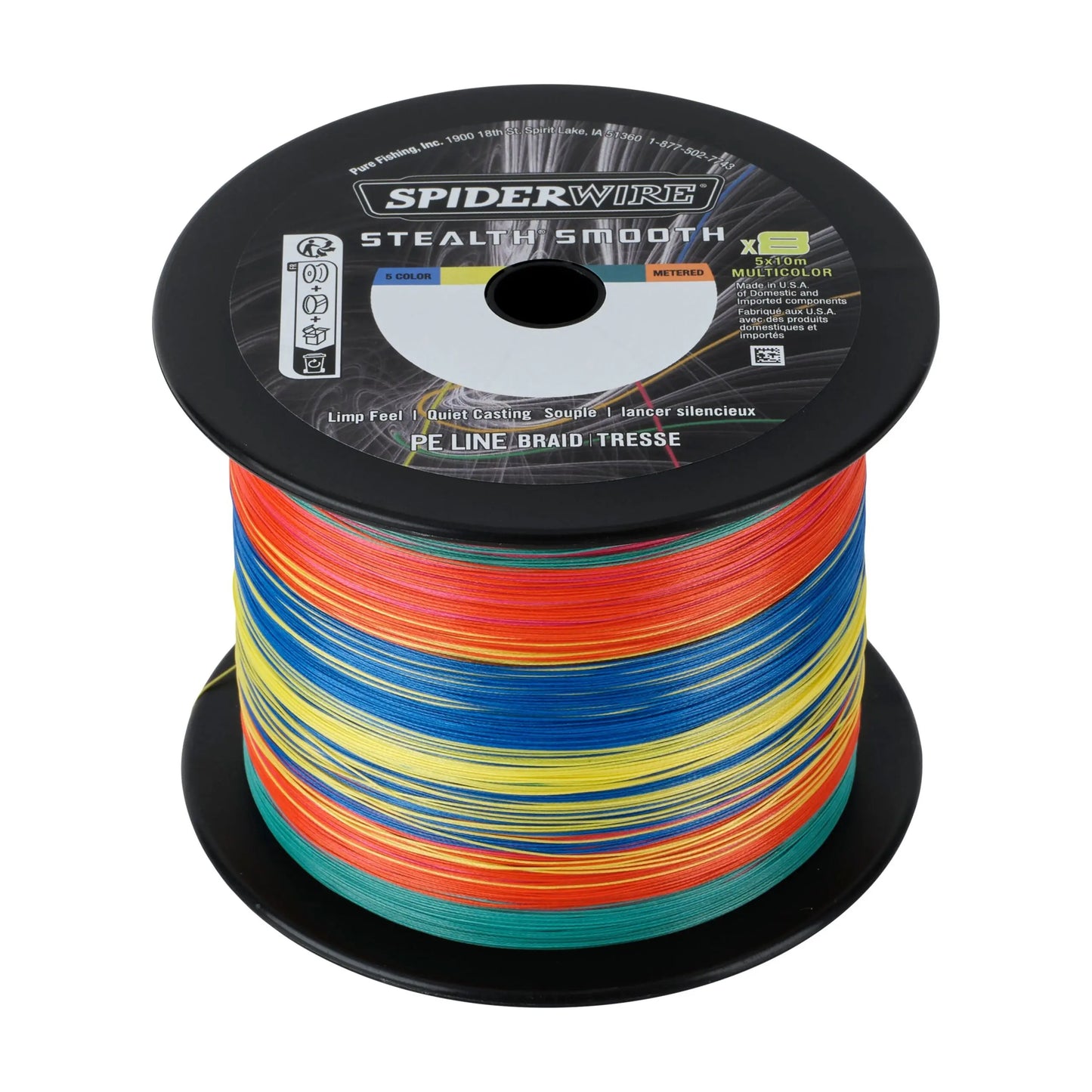 Fir Textil SpiderWire SS8SBK30-5C SS85x10m 2000m 18kg 0.19mm