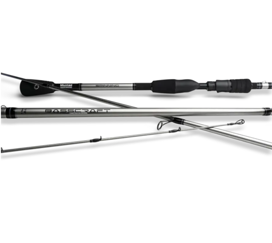 Lanseta Casting Mustad 2buc Basscraft Mh Cast 2,20m/7-28g