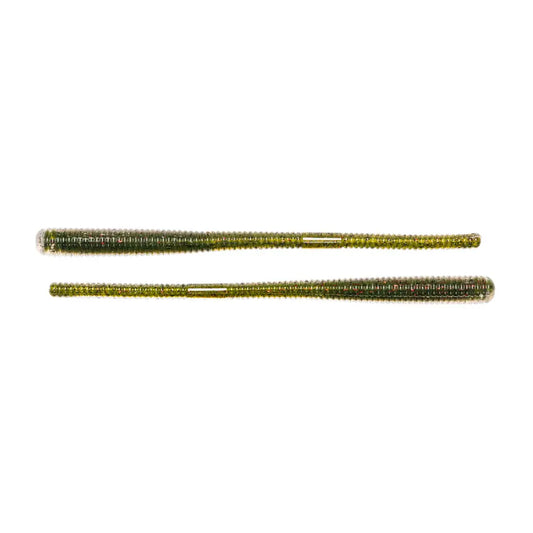 Naluca soft live target finesse worm 11,4cm/11,4g green/red 10buc/pl
