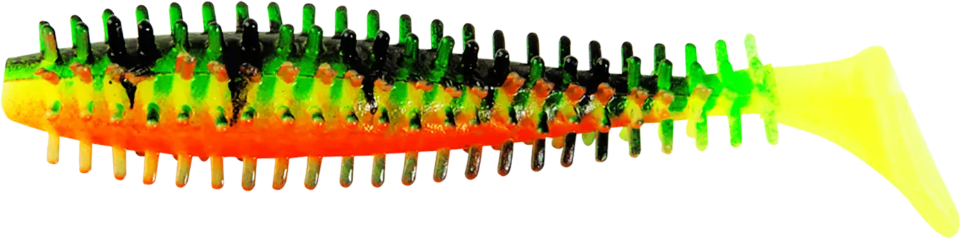Fox Rage Spikey Shad UV Firetiger 12cm 4.75in 35pcs 10g.