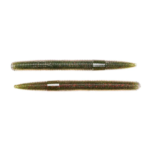 Naluca Soft Live Target Stick Worm 7,6cm/7,6g Green/Red 10buc/Pl