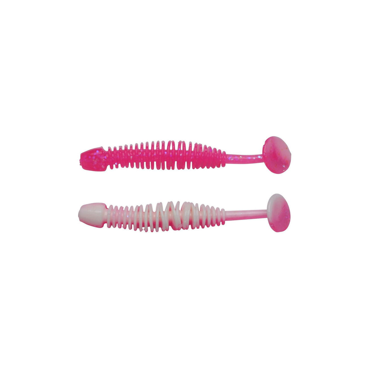 Naluca soft berkley grub power leech 5cm pink/white 12buc/pl
