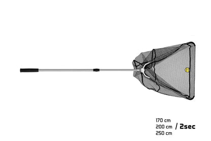 Minciog Delphin- mijloc din metal,plasă de gumă / 3 tronsoane 60x60/240cm