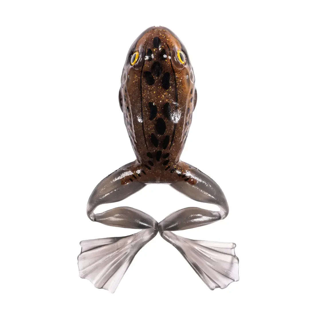Naluca soft live target freestyle frog unrigged 7,5cm brown/black 2buc/pl