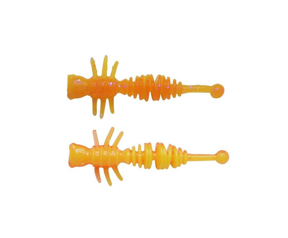Naluca soft berkley naluca power larvae 4cm fluo orange/sunshine yellow 12buc/pl
