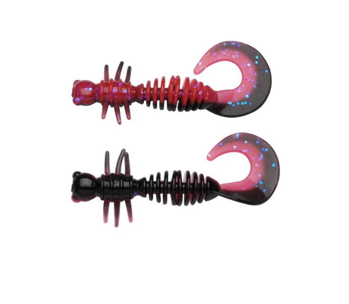 Naluca soft berkley naluca power curly 4cm salmon egg red/black 12buc/pl