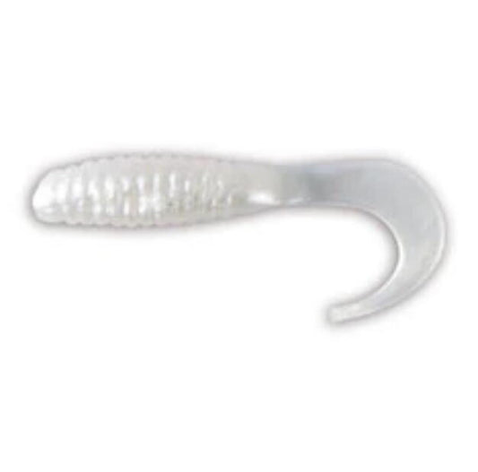 Naluca soft lineaeffe grub falcetto 3.5cm bianco perla 10buc/pl