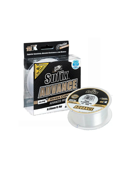 Sufix ADVANCE 300M WINDING 0.18MM 3.4KG 1.2 8LB CLEAR