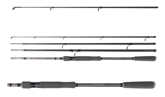 Lanseta Spinning Daiwa 4buc Fuego Predator Travel Spin Fast 2,40m/15-50g