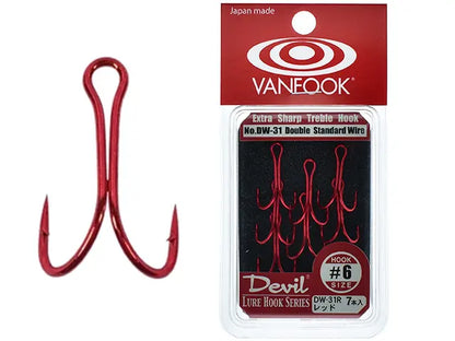 Ancore duble Vanfook DW-31R Red Devil Treble #6