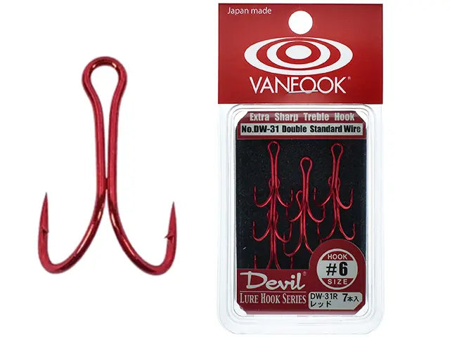 Ancore duble Vanfook DW-31R Red Devil Treble #8