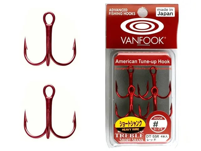 Ancore Vanfook DT-55R Treble Short Shank #2 - 4pcs