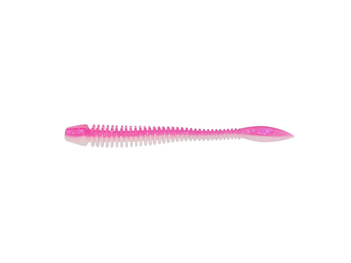 Naluca soft berkley powerbait power flail pink/white 7cm/10buc/pl