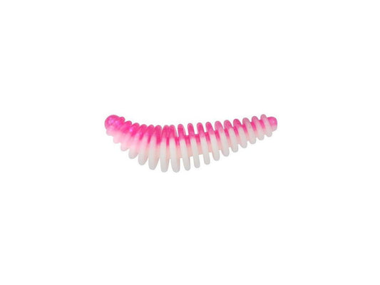 Naluca soft berkley powerbait pink/white 3,5cm 10buc/pl