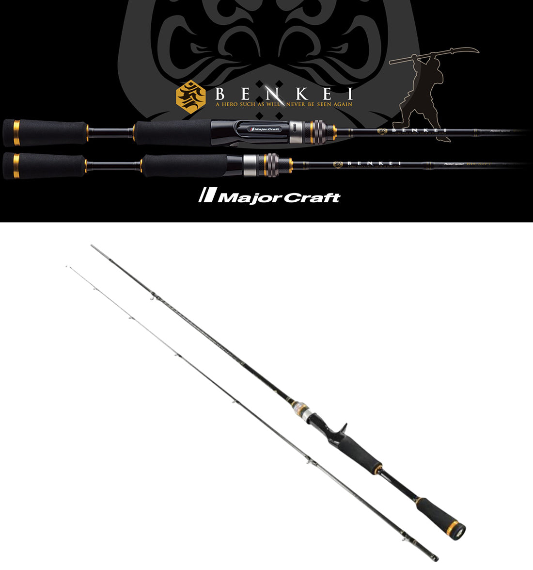 Lanseta Casting Major Craft LANSETA MAJOR CRAFT BENKEI BIC-702H BAITCAST R.FAST 2.13m 3/8-1.1/2oz 10.5-42gr
