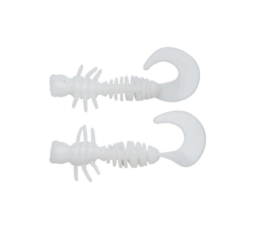 Naluca soft berkley naluca power curly 4cm milky white 12buc/pl