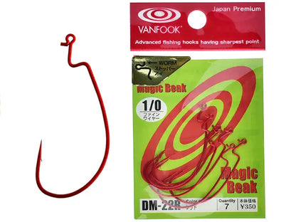 Carlige offset Vanfook DM-22R Red Magic Beak Hooks #2