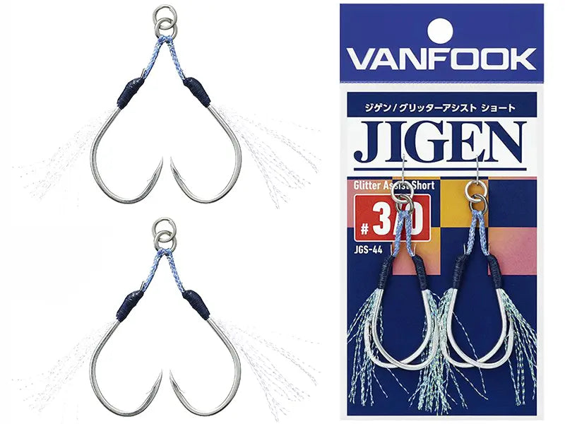 Carlige Vanfook JGR-45 Jigen Glitter Assist Short Hooks #3/0