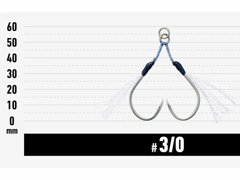 Carlige Vanfook JGR-45 Jigen Glitter Assist Short Hooks #3/0