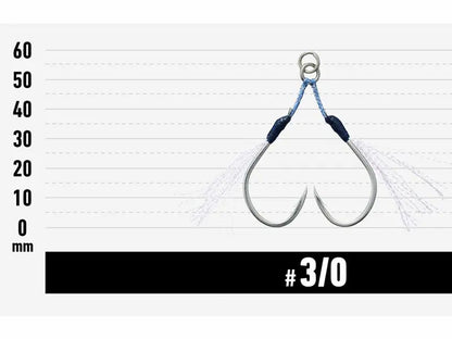 Carlige Vanfook JGR-45 Jigen Glitter Assist Short Hooks #3/0