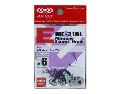 Carlige Vanfook ME-31BL Minnow Expert Hook Barbless #6