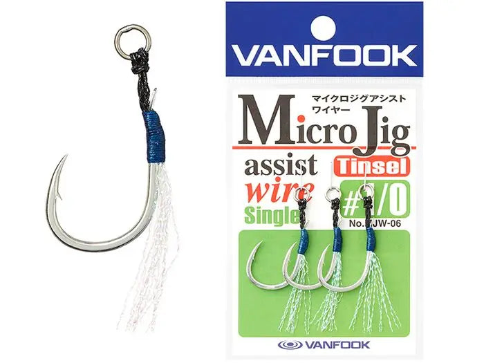 Carlige Vanfook MJW-06 Micro Jig Assist Wire Hooks #1/0