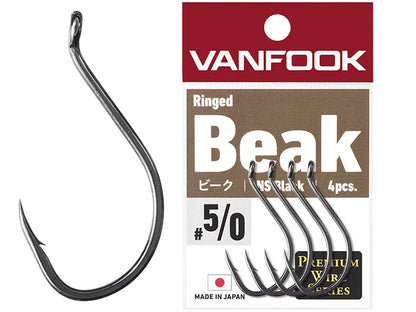 Carlige Vanfook Ringed Beak Hooks #4/0 - 5pcs