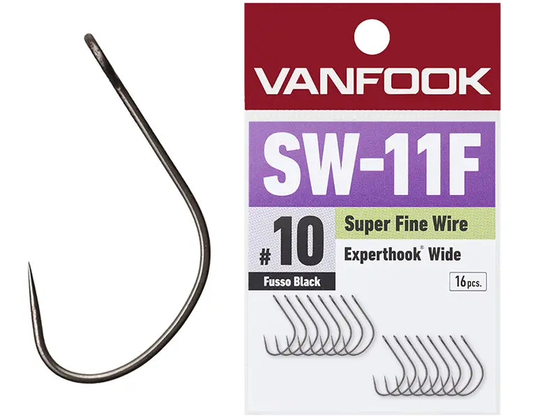 Carlige Vanfook SW-11F Wide Gape Super Fine Wire Hooks #8