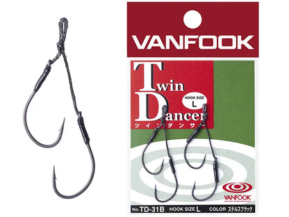 Carlige Vanfook TD-31B Twin Dancer Stealth Black Hooks Small