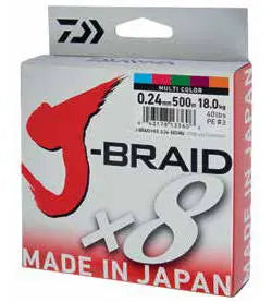 Fir Textil Daiwa Fir J-Braid X8 Multicolor 010mm/6kg/150m