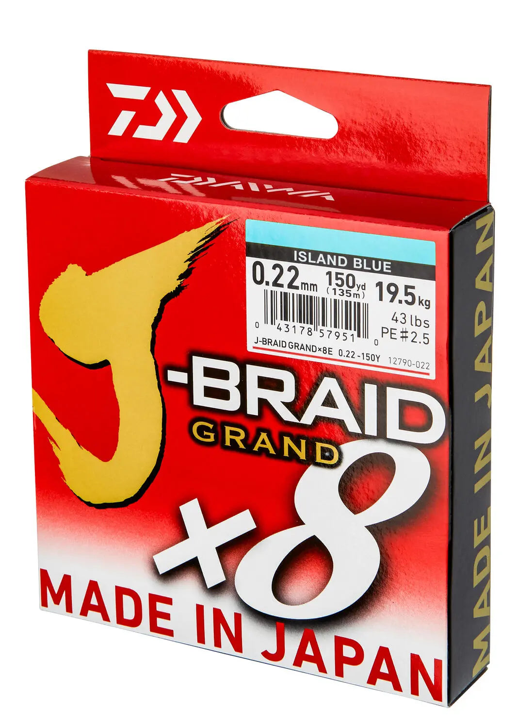 Fir Textil Daiwa J-Braid Grand X8e Blue 010mm/7kg/135m