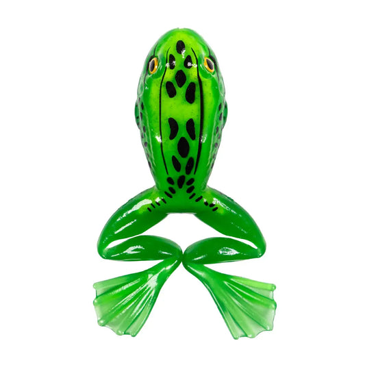 Naluca soft live target freestyle frog unrigged 7,5cm green/yellow