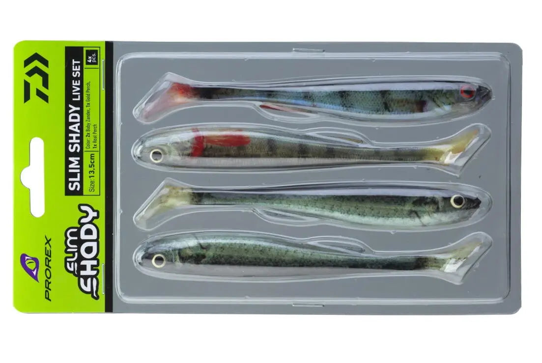 Naluca Soft DAIWA SHAD PROREX REAL SLIM LIVE 13,5CM/COLOR SET/4BUC/PL