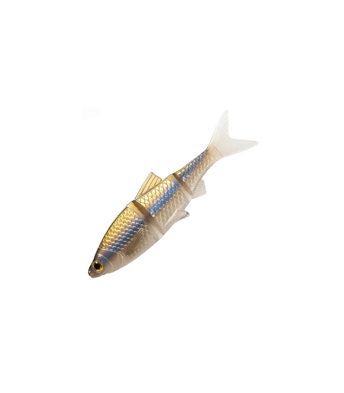 Naluca soft nomura shad jointo 8.5cm yellow blue 4buc/pl