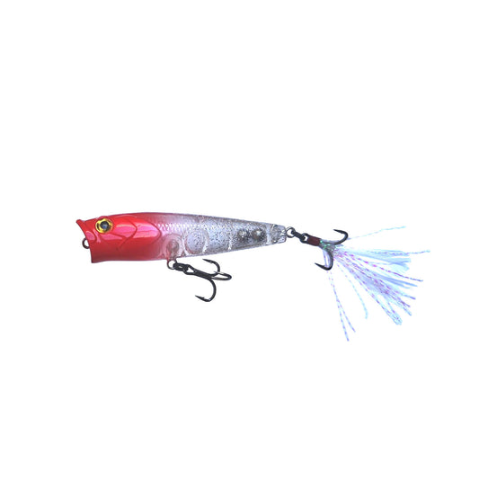 Vobler Mustad Burpy Popper, 6,5cm/6,3g, Redhead