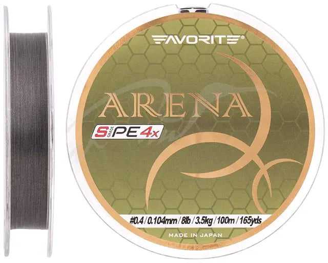 Fir textil Favorite Arena PE 4X Silver Gray 100m #0.175 - 0.071mm - 1.4kg