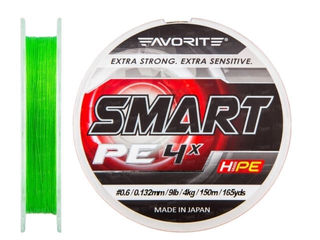 Fir textil Favorite Smart PE 4X Fluo Green 150m # 1.0 / 0.171mm / 12lb