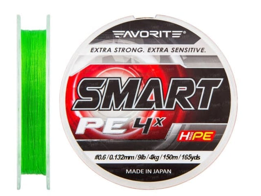 Fir textil Favorite Smart PE 4X Fluo Green 150m # 1.0 / 0.171mm / 12lb